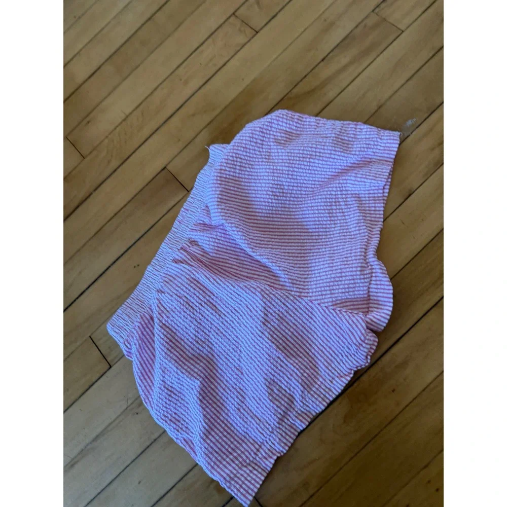 Urban Renewal pink and white striped‎ shorts